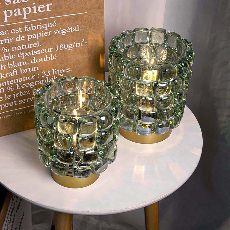 Фабричка цена Мозаик свећњак врхунског дизајна са ЛЕД светлима (1)