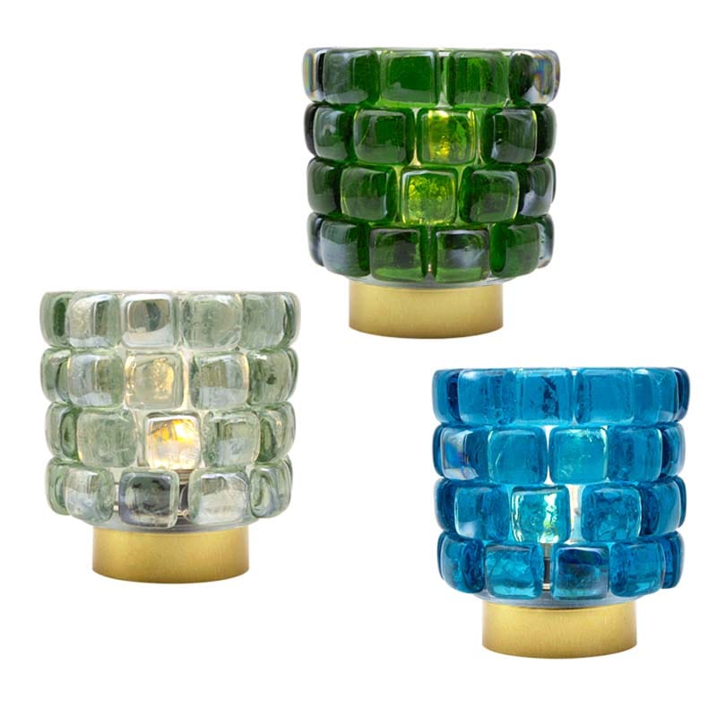 Factory Price Superior Design Mosaic Candle Holder With LED Lights (4)