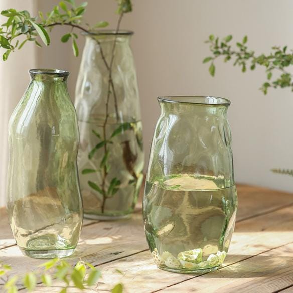 Hot sales superior design Irregular Shape Clear glass vase (3)