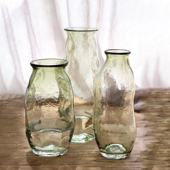 Hot sales superior design Irregular Shape Clear glass vase (5)